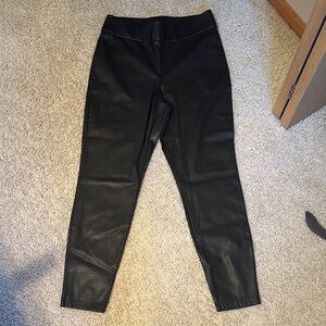 Black Faux Leather Leggings